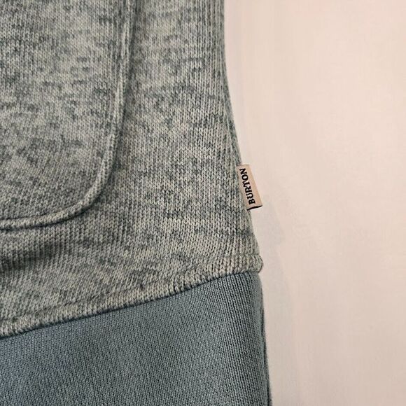 Burton Fleece Lined Hooded Minxy Vest‎ Women's Size MEDIUM Aqua Blue Gorpcore - Picture 7 of 12